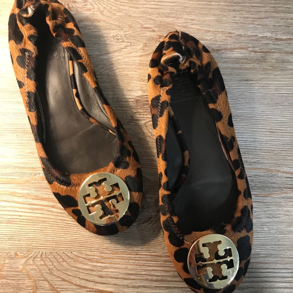 Tory Burch Reva Leopard Ballet Flats